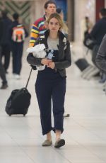 LILY JAMES Arrives at Airport in Adelaide 05/19/2015