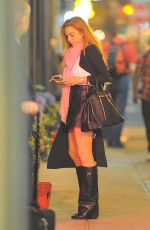 LINDSAY LOHAN Night Out in New York 05/20/2015