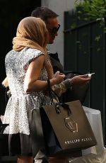 LINDSAY LOHAN Out and About in MIlan 04/28/2015