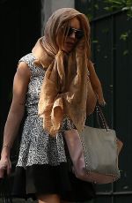 LINDSAY LOHAN Out and About in MIlan 04/28/2015