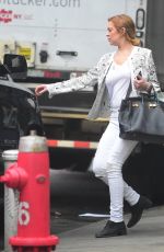 LINDSAY LOHAN Out and About in New York 05/19/2015