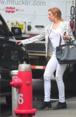 LINDSAY LOHAN Out and About in New York 05/19/2015