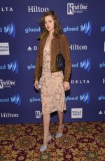 LINDSEY WIXSON at VIP Red Carpet Suite at the 26th Annual Glaad Media Awards in New York