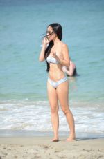LISA OPIE in Bikini at a Beach in Miami 05/08/2015