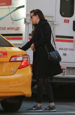 LIV TYLER Hailing for Taxi in New York