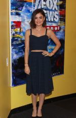 LUCY HALE at Fox & Friends in New York
