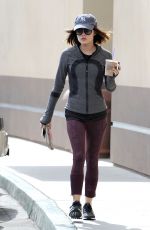 LUCY HALE Out fro Morning Coffee in Los Angeles 05/07/2015