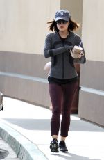 LUCY HALE Out fro Morning Coffee in Los Angeles 05/07/2015