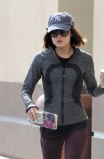 LUCY HALE Out fro Morning Coffee in Los Angeles 05/07/2015