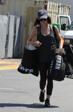 LUCY HALE Out Shopping in Los Angeles 04/29/2015