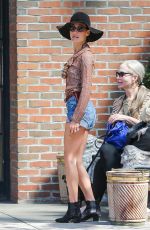 MAGGIE Q in Daisy Dukes Out in New York 05/03/2015