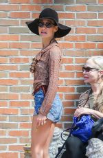 MAGGIE Q in Daisy Dukes Out in New York 05/03/2015