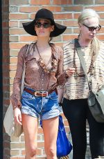 MAGGIE Q in Daisy Dukes Out in New York 05/03/2015