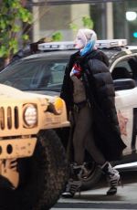 MARGOT ROBBIE at Suicide Squad Movie Set in Toronto 05/16/2015