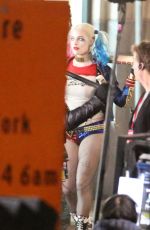 MARGOT ROBBIE on the Set of Suicide Squad in Toronto 05/03/2015