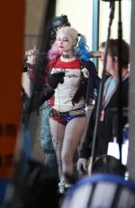 MARGOT ROBBIE on the Set of Suicide Squad in Toronto 05/03/2015