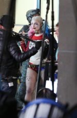 MARGOT ROBBIE on the Set of Suicide Squad in Toronto 05/03/2015