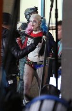 MARGOT ROBBIE on the Set of Suicide Squad in Toronto 05/03/2015