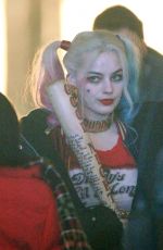 MARGOT ROBBIE on the Set of Suicide Squad in Toronto 05/06/2015