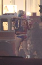 MARGOT ROBBIE on the Set of Suicide Squad in Toronto 05/06/2015
