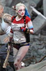 MARGOT ROBBIE on the Set of Suicide Squad in Toronto 05/13/2015
