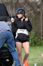 MARGOT ROBBIE on the Set of Suicide Squad in Toronto 05/27/2015