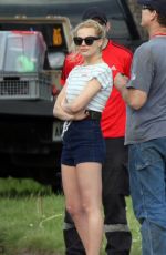 MARGOT ROBBIE on the Set of Suicide Squad in Toronto 05/27/2015