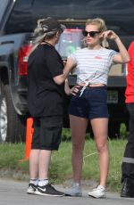 MARGOT ROBBIE on the Set of Suicide Squad in Toronto 05/27/2015