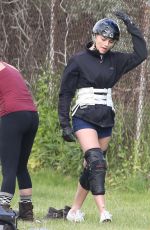 MARGOT ROBBIE on the Set of Suicide Squad in Toronto 05/27/2015