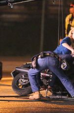 MARGOT ROBBIE on the Set of Suicide Squad in Toronto 05/28/2015