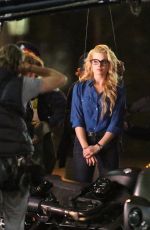 MARGOT ROBBIE on the Set of Suicide Squad in Toronto 05/28/2015