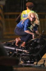 MARGOT ROBBIE on the Set of Suicide Squad in Toronto 05/28/2015