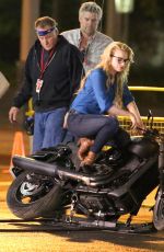 MARGOT ROBBIE on the Set of Suicide Squad in Toronto 05/28/2015