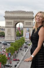 MARIA SHARAPOVA At Evian Sport Season Launch in Paris