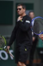 MARIA SHARAPOVA at French Open Practice Day at Roland Garros in Paris