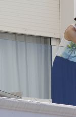 MARION COTILLARD at Hotel Balcony in Cannes 05/17/2015