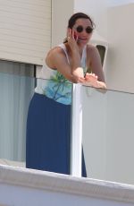 MARION COTILLARD at Hotel Balcony in Cannes 05/17/2015