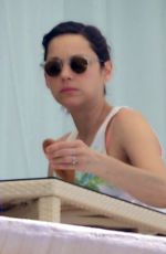 MARION COTILLARD at Hotel Balcony in Cannes 05/17/2015