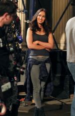 MEGAN FOX in Tight Tank Top on the Set of Teenage Mutant Ninja Turtles 2 05/05/2015