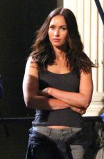 MEGAN FOX in Tight Tank Top on the Set of Teenage Mutant Ninja Turtles 2 05/05/2015