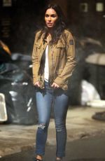 MEGAN FOX on the Set of Teenage Mutant Ninja Turtles 2 in New York 04/30/2015