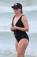 MELISSA JOAN HART in Swimsuit at a Beach in Miami 05/30/2015