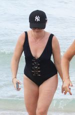 MELISSA JOAN HART in Swimsuit at a Beach in Miami 05/30/2015