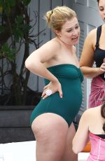 MELISSA JOAN HART in Swimsuit at a Pool in Miami 05/29/2015