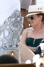 MELISSA JOAN HART in Swimsuit at a Pool in Miami 05/29/2015