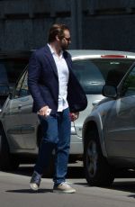 MICHELLE HUNZIKER and Tomaso Trussardi Out and About in Milan 05/10/2015