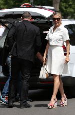 MICHELLE HUNZIKER Arrives at Railway Station in Milan 05/25/2015