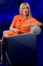 MICHELLE HUNZIKER at Che Tempo Che Fa, Italian TV Show