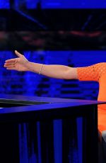 MICHELLE HUNZIKER at Che Tempo Che Fa, Italian TV Show