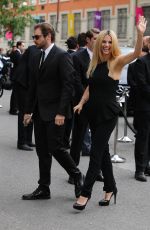 MICHELLE HUNZIKER at Giorgio Armani 40th Anniversary Boutique Cocktail Reception in Milan